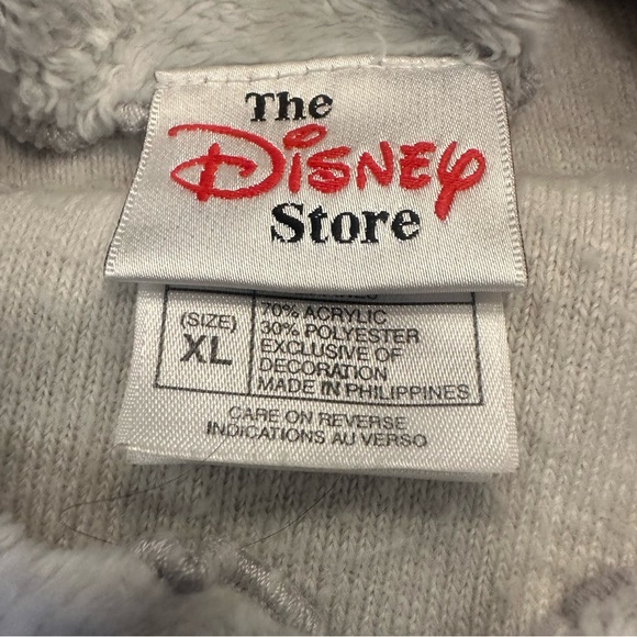 Disney Eeyore Ivory Fleece Pullover Embroidered Turtleneck Size XL - Picture 3 of 12